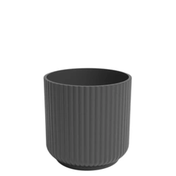 Luna 15/14 osłonka w prążki walec antracytowa ceramiczna