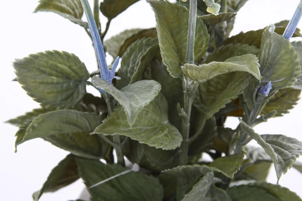 Sztuczna szałwia niebieska 45 cm w cementowej doniczce