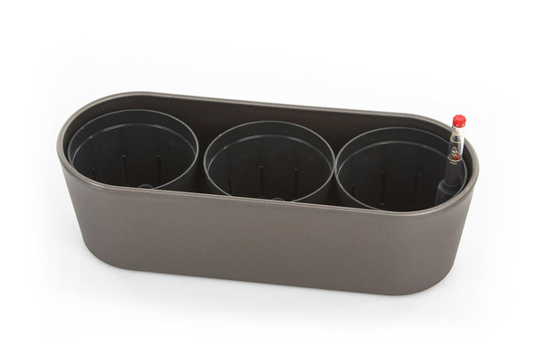 Zestaw do hydroponiki 9/7 osłonka podłużna Flori 27x10/8 antracytowa