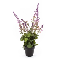 Sztuczna Szałwia lawendowa w doniczce 45 cm
