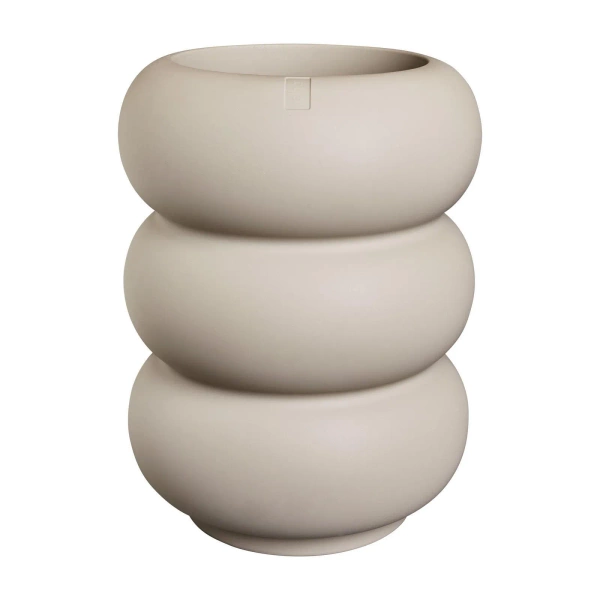 Amber Roll High 43/58 designerska donica wysoka beżowa