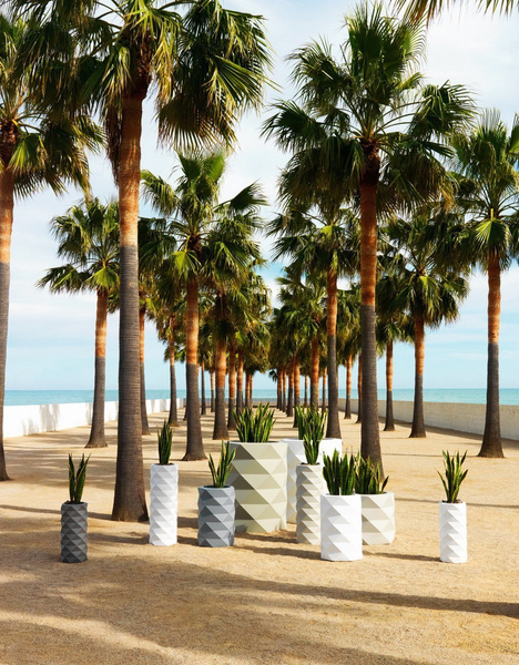 MARQUIS 60/50 designerska donica cylindryczna czarna