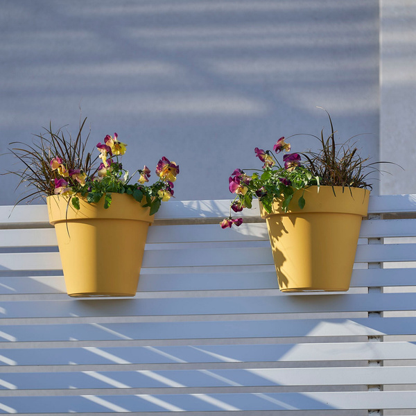 UP 25x20/23 doniczka wisząca na balkon antracytowa