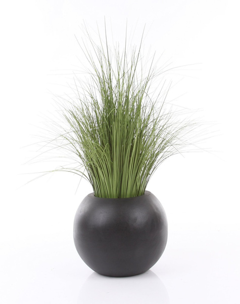 Beth S 31/25 naturalna czarna doniczka kulista