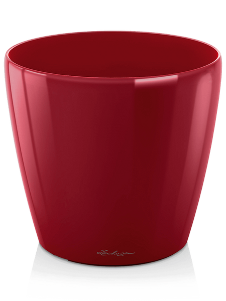 LECHUZA CLASSICO 35/33 donica czerwona z połyskiem scarlet red
