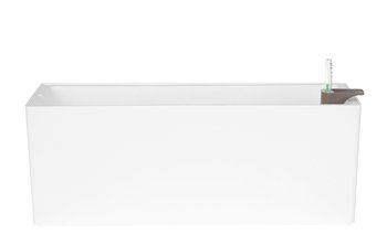 RIMINI 51x20/20 doniczka prostokątna biała z systemem nawadniającym