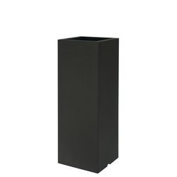 KUBE HIGH SLIM 25x25/70 wąska wysoka donica grafitowa czarna perła