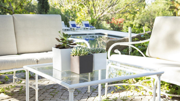 OSLO 11x11/11 doniczka kubik kwadratowa taupe