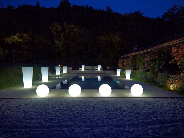 Kula podświetlana SFERA 55 cm na zewnątrz