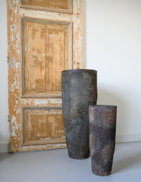 Dax M 24/60 brązowa wysoka donica naturalna ostryga oyster