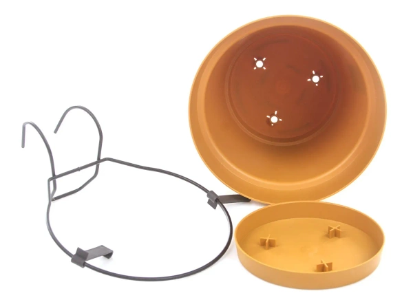 Capri Balcony 20 antracytowa doniczka balkonowa do zawieszenia