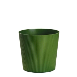 Fyre 40 oliwkowa donica ryflowana na kółkach