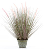 Sztuczna trawa z kłosami pennisetum 58 cm w cynkowej doniczce