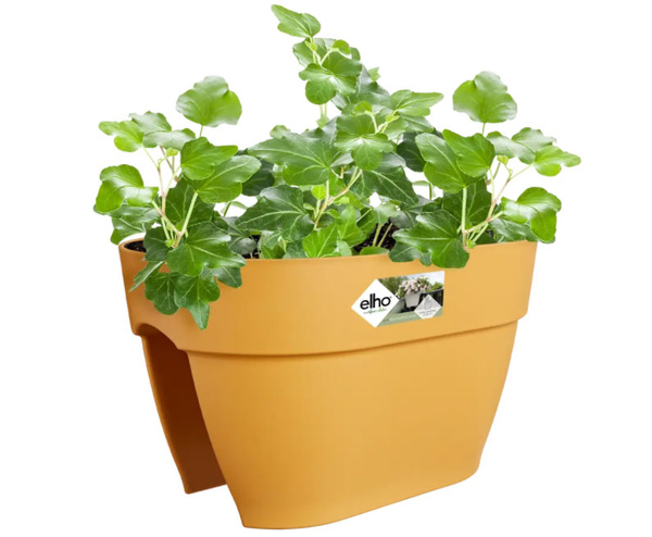 Vibia Flower Bridge 40 doniczka na balustradę żółta honey yellow