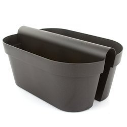 BE-UP CASSETTA 50x33/20 doniczka podłużna balkonowa dwustronna antracytowa