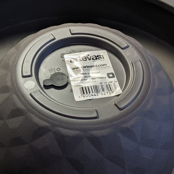 HAVANA Tropical 20/16,6 doniczka geometryczna designerska bordowa