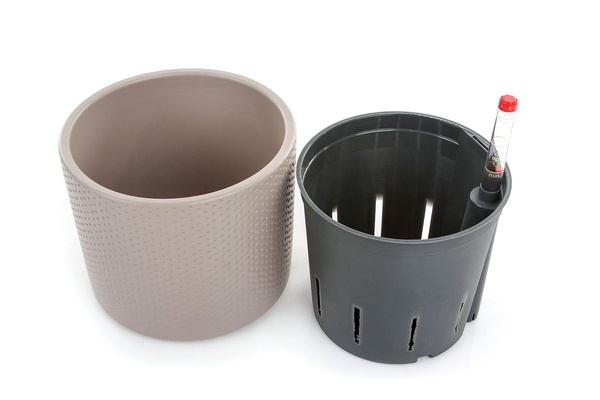 Zestaw do hydroponiki 13/12 Era 15 taupe wytłaczana