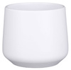 AMBER 17/15,5 biała doniczka ceramiczna