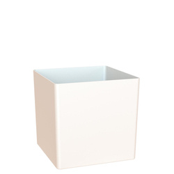 OSLO 14x14/14 doniczka kubik kwadratowa biała