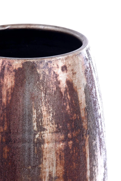 Roel 28/70 wysoka ceramiczna waza rdzawa