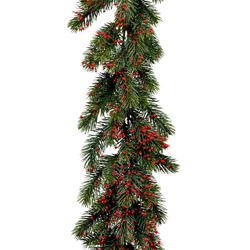 Sztuczna Jodła z jagodami girlanda długa 192 cm