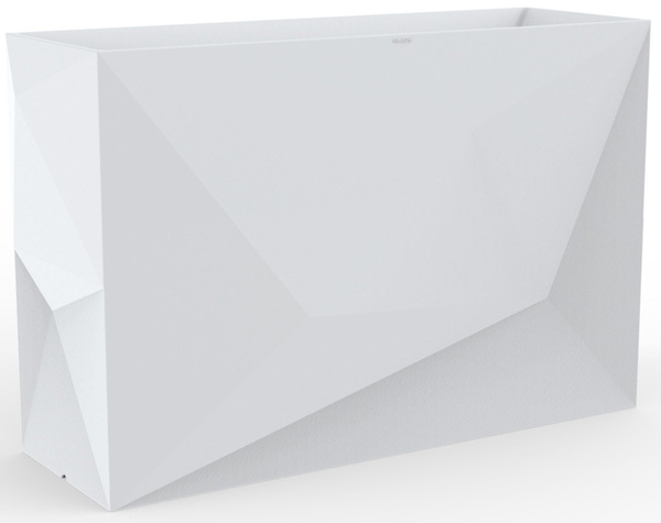 FAZ JARDINIERA VONDOM 120x40/80 nowoczesna wysoka donica prostokątna biała