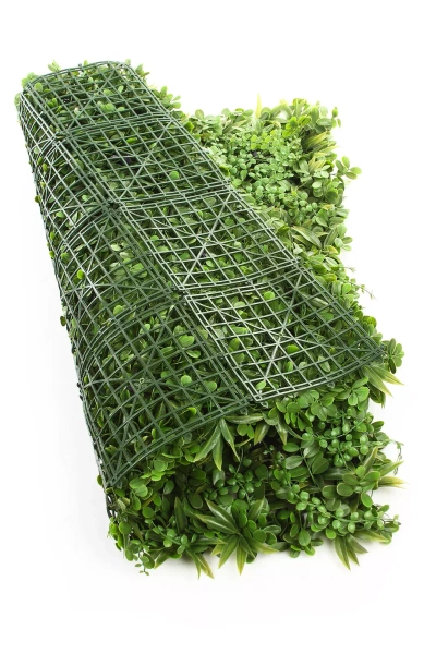 Sztuczny panel zielona ściana Premium 100x100 cm purpurowe liście