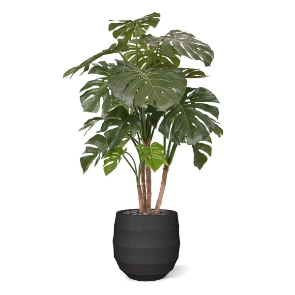 Sztuczna Monstera 140 cm na drewnianych pniach deluxe