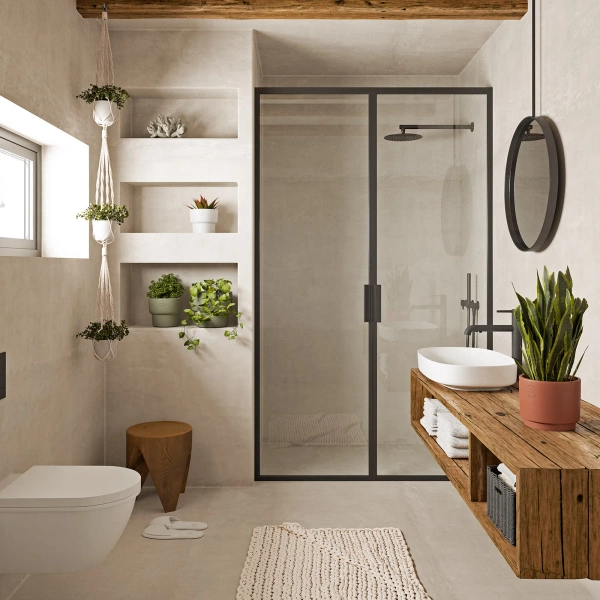 Echo 19/18 biała doniczka ceramiczna walec