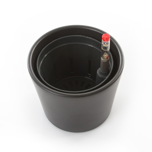 Zestaw do hydroponiki Leni 9/7 Vasa w antracytowej osłonce ceramicznej