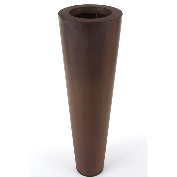 NARNYA 30/120 donica stalowa wysoka smukła corten kolor rdzy