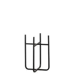 SPARTA 13x13/25 cm czarny stojak na doniczkę i kwiaty