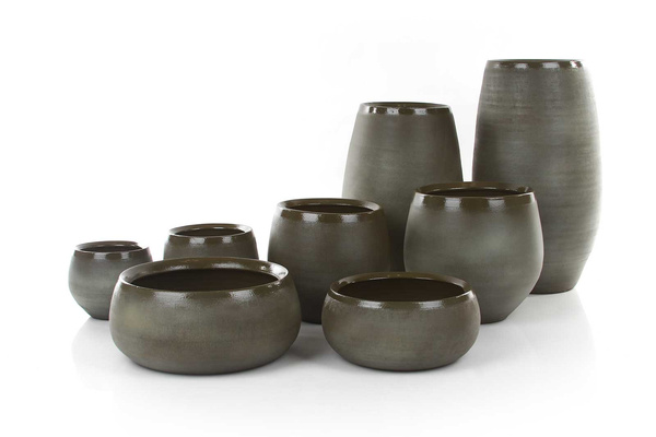 DOURO 18/15 cm zielona osłonka kula ceramiczna