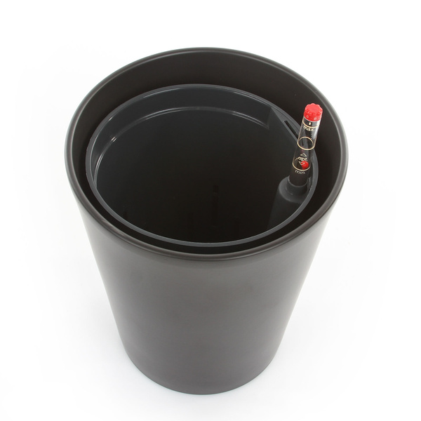 Zestaw do hydroponiki Leni 15/19 Vasa osłonka ceramiczna antracytowa