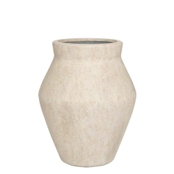 Fleuri High M 55/68 antyczna donica kamienna beżowa travertine beige