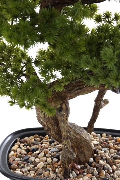 Sztuczny Bonsai Pinia Sosna 68 cm w czarnej doniczce