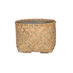 Nala L 48/35 okrągła donica z bambusa i cementu