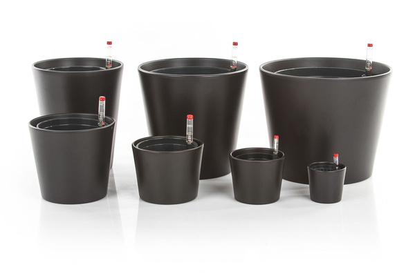 Zestaw do hydroponiki Leni 11/9 Vasa osłonka ceramiczna miętowa