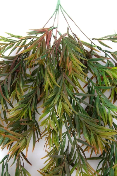 Sztuczny Asparagus wiszący 60 cm zielono-czerwony