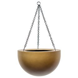 Gradient Hanging BOWL 33/21 doniczka wisząca półkula miodowa
