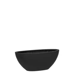 Dorant XS 32x13,5/12,5 cm czarna doniczka owalna