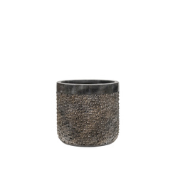 UNIVERSE LAYER CYLINDER 23/22 ekskluzywna donica cylindryczna brązowa