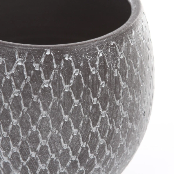 Madeira 32/32 duża srebrno-szaro-brązowa osłonka ceramiczna kula