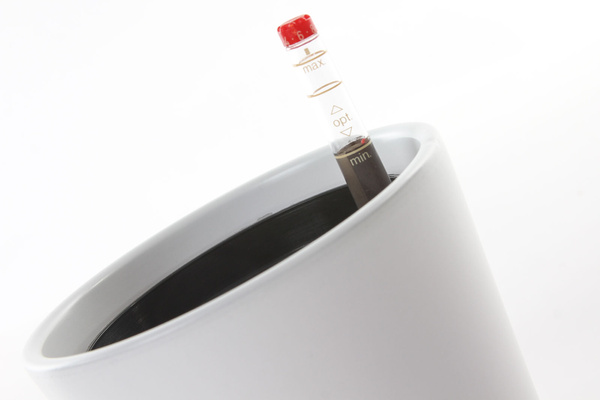 Zestaw do hydroponiki Leni 9/7 Vasa w białej osłonce ceramicznej