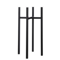 ASCOT XL 37,5x37,5/71 cm wysoki czarny kwietnik na donice