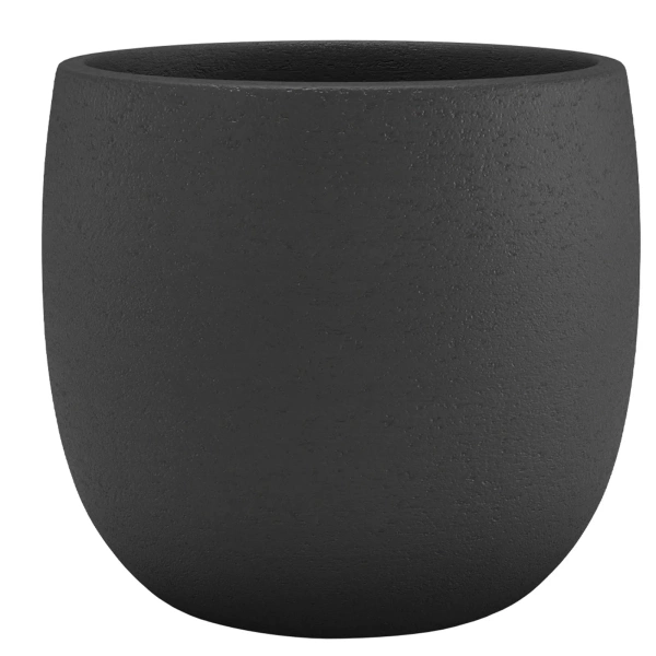 Hemera 39/35 donica ceramiczna antracytowa
