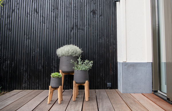 Patt XXXL 55/82,5 donica na wysokich nóżkach czarna