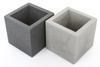 KUBE 30x30/30 doniczka kwadratowa niska granit