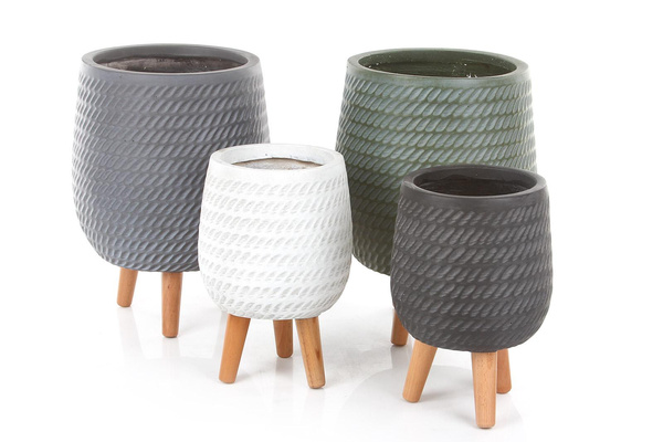 CORDA 22/32 szara osłonka na drewnianych nóżkach