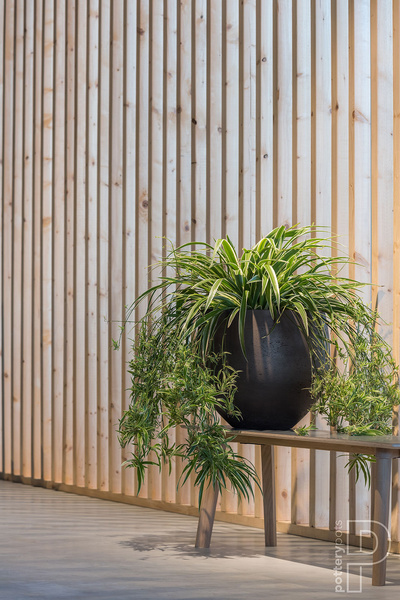 Orb M 48/43 donica kulista kamienna czarna black washed